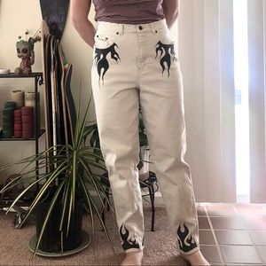 Vintage Custom Flame Jeans